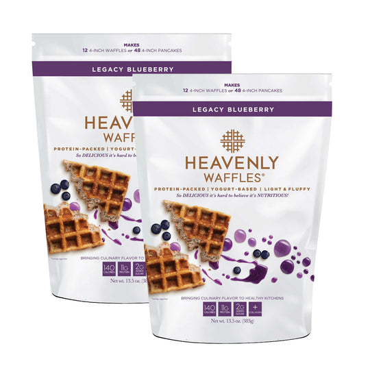 Blueberry Waffle Mix | Pack of 2 | 13.5 oz | Heavenly Waffles