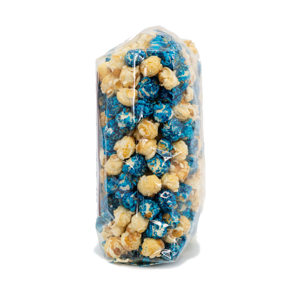 Blueberry Muffin Popcorn | 8 oz. | Sweet & Tangy Blueberry Flavor | Blue & Yellow Popcorn | Made in Gibbon, NE | HR Poppin' Snacks