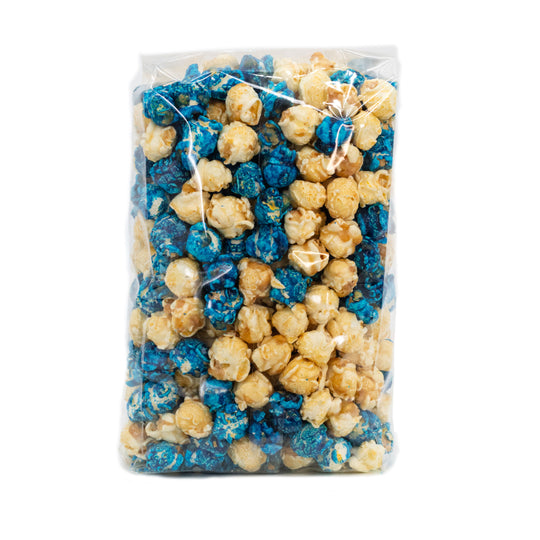 Blueberry Muffin Popcorn | 8 oz. | Sweet & Tangy Blueberry Flavor | Blue & Yellow Popcorn | Made in Gibbon, NE | HR Poppin' Snacks