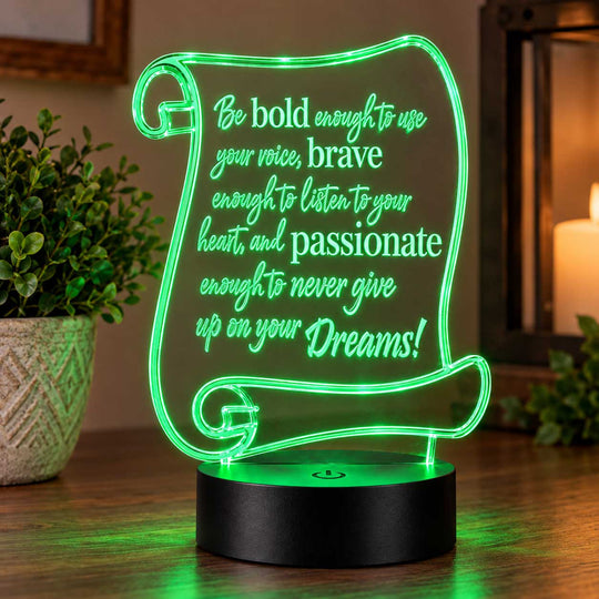 Inspirational LED Plaque