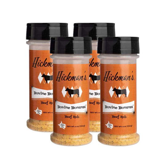 Hickman’s Bovine Bonanza Beef Rub | Pack of 4 | Gluten Free | Hickman's Fat Boy BBQ