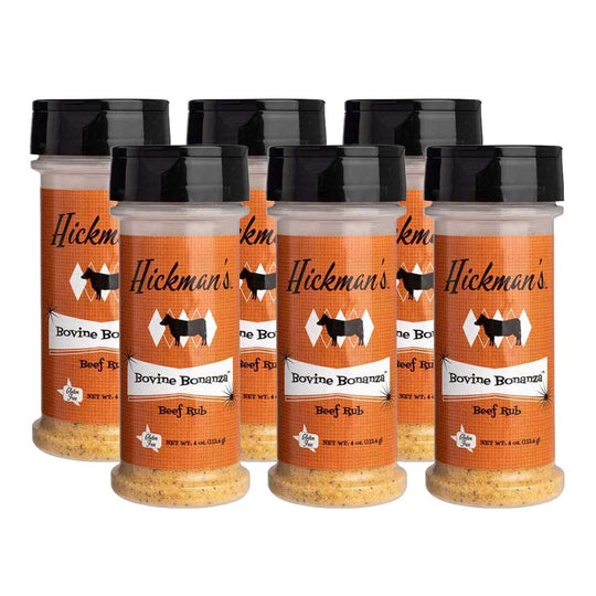 Hickman’s Bovine Bonanza Beef Rub | Pack of 6 | Gluten Free | Hickman's Fat Boy BBQ