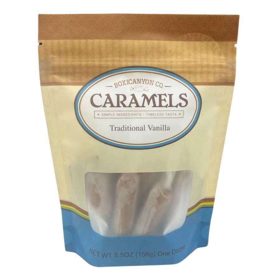 One package of Traditional Vanilla Caramels 