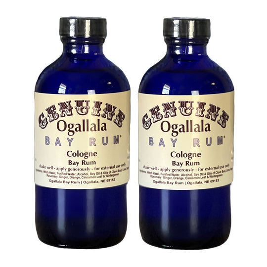 Bay Rum Scented Cologne | Pack of 2 | Multiple Sizes | Ogallala Bay Rum