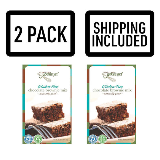 Gluten Free Chocolate Brownie Mix | Makes One Pan | Gluten Free Dessert | East to Bake | Pack of 2 | Shipping Included