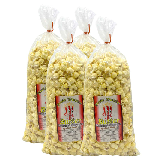 Movie Theater Butter Popcorn | Pack of 4 | 7 oz | Non-GMO | Gold Dust Kettle Corn