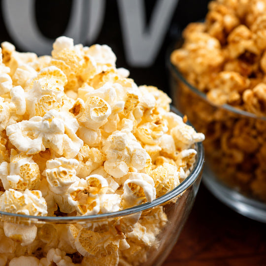 Bowl of butter popcorn