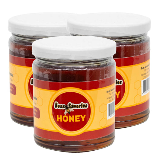 Honey | Pack of 3 | 9 oz | Buzz Savories, LLC