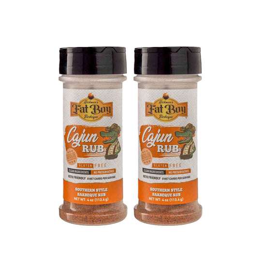 Cajun Gluten Free Keto Friendly Natural BBQ Rub 4 oz | Pack of 2 | Gluten Free | Hickman's Fat Boy BBQ