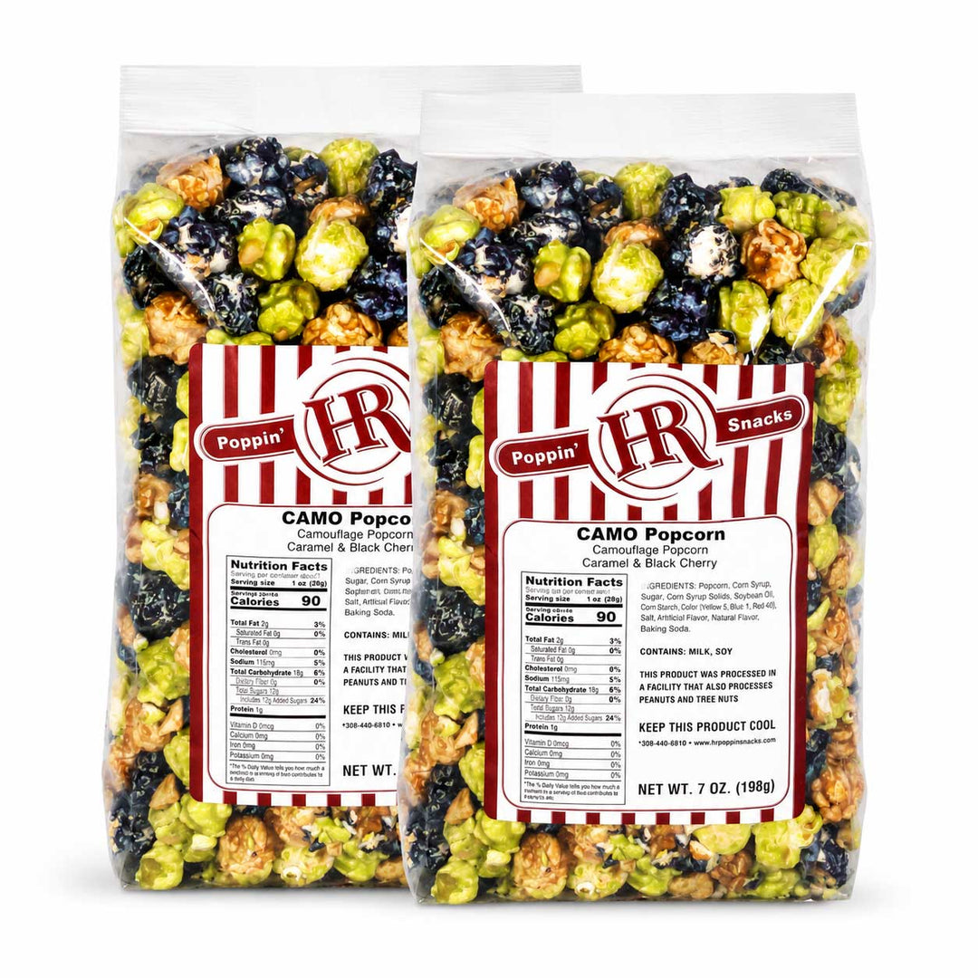 Camo Popcorn | Pack of 2 | 5 oz | HR Poppin' Snacks