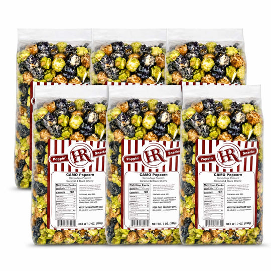 Camo Popcorn | Pack of 6 | 5 oz | HR Poppin' Snacks