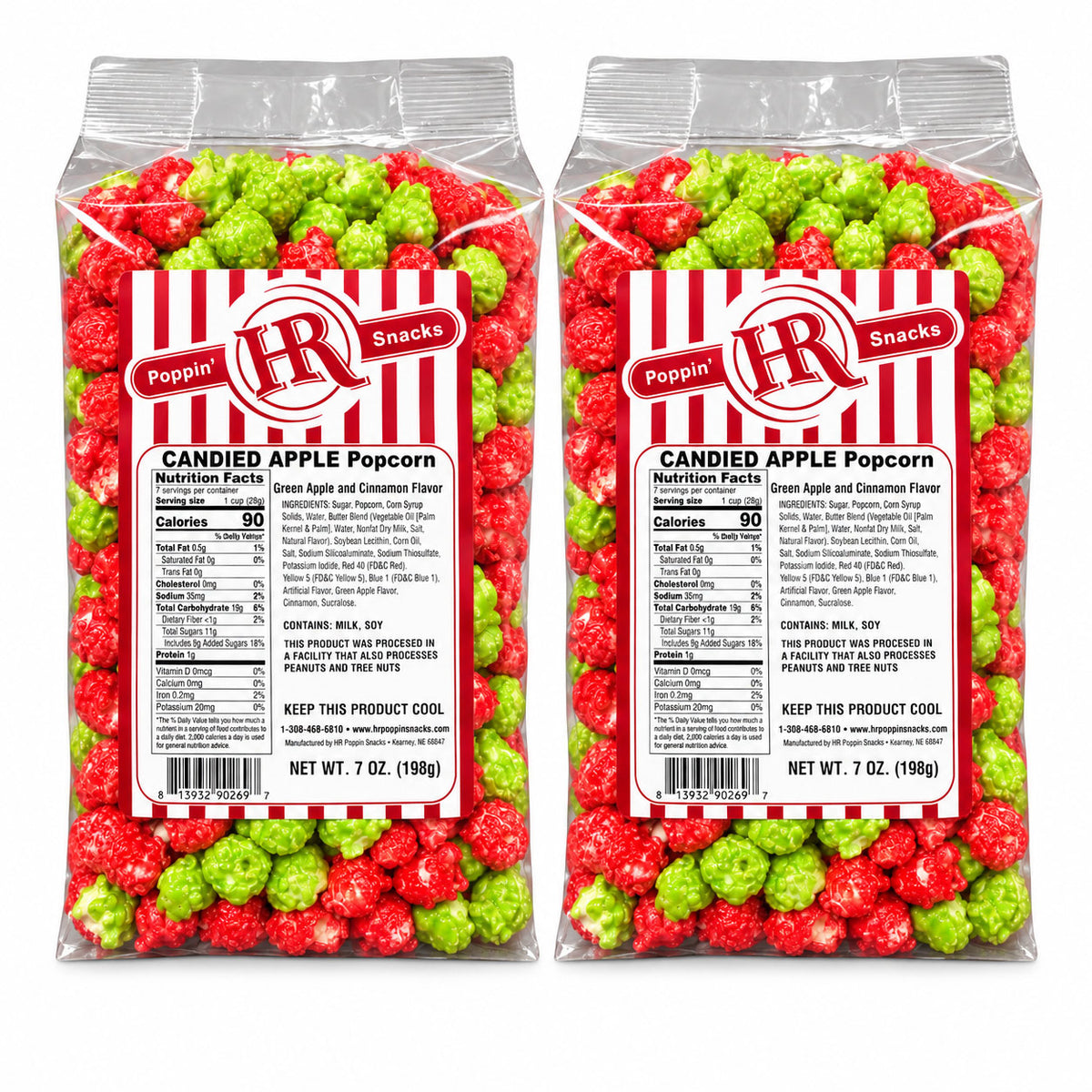 Pack of 2 Candied Apple Popcorn