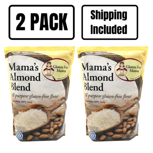 Almond Flour | 4 LB Bag | Healthy  Flour Substitute | Used For Baking | Fiber Rich | Long-Lasting | 2 Pack | Shipping Included