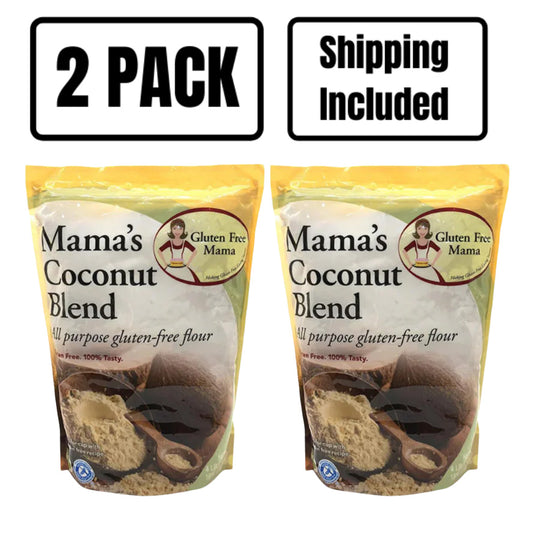 Coconut Blend Flour | 2 LB Bag | Gluten Free Mama's | Gluten and Wheat Free | Smooth Healthy Flour Substitute | 2 Pack | Shipping Included