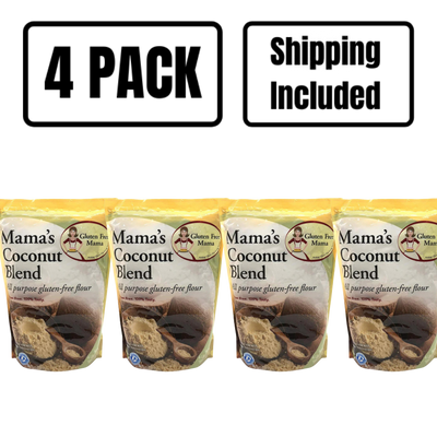 Coconut Blend Flour | 2 LB Bag | Gluten Free Mama's | Gluten and Wheat Free | Adds Tangy Sweet Taste | Smooth Texture | Filled with Fiber | Natural Sweetness | Great for Baking | Healthy Flour Alternative | Nebraska Flour | 4 Pack | Shipping Included