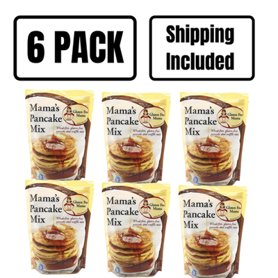 Gluten Free Pancake and Waffle Mix | 2lb. Bag | Gluten Free Mama's | Makes Light & Fluffy Pancakes | Easy to Make | Add Fruit or Spices for Extra Flavor | Perfect Breakfast Food | Nebraska Recipe | 6 Pack | Shipping Included