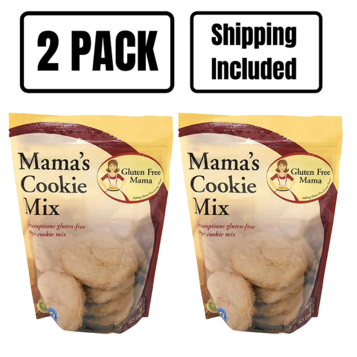 Gluten Free Sugar Cookie Mix | 15 oz. Bag | Gluten Free Mama's | Softest, Chewiest Cookies | Healthy Alternative | Packed with Sweet Flavors | Sugar Dusted Cookie Recipe | Fan Favorite Dessert | Easy and Fun to Bake | 2 Pack | Shipping Included