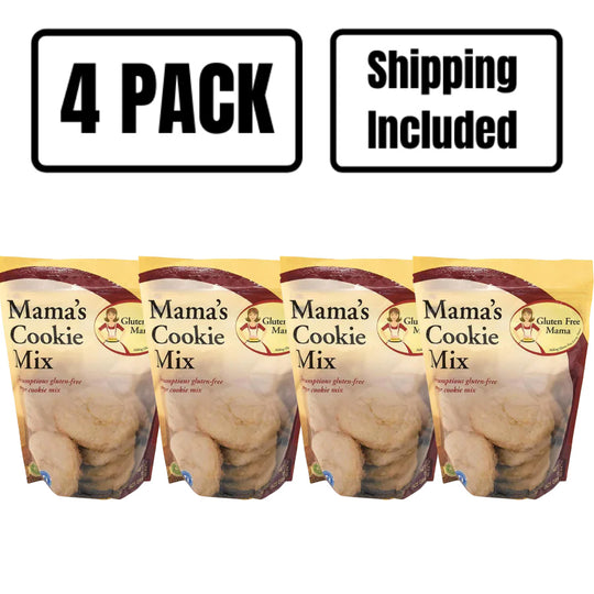 Gluten Free Sugar Cookie Mix | 15 oz. Bag | Gluten Free Mama's | Softest, Chewiest Cookies | Sugar Dusted Cookie Recipe | 4 Pack | Shipping Included