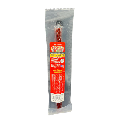 Red Pepper Beef Stick | 1.25 oz. | Hot, Sweet, & Premium All Natural Beef  | Spicy, Quick Snack | All Natural | Nebraska Angus Beef | Expertly Cooked & Seasoned | Lean, Tender Beef | 12 Pack | Shipping Included