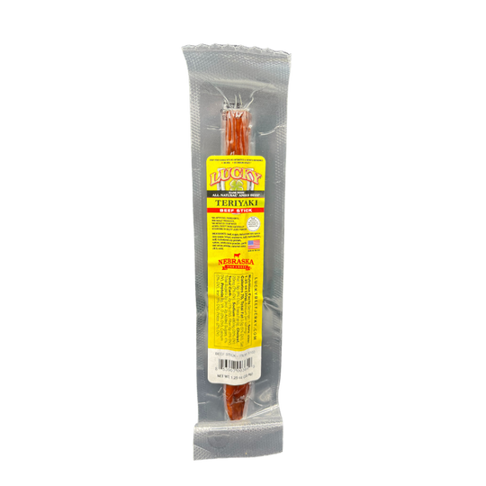 Teriyaki Beef Stick | 1.25 oz. | Traditional, Bold Teriyaki Flavor | Lean, Tender Angus Beef | Slow Cooked | Convenient, High Protein Snack | All Natural  | 6 Pack | Shipping Included