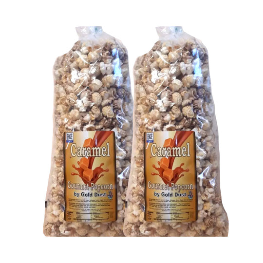 Caramel Popcorn | Pack of 2 | 9 oz | Non-GMO | Gold Dust Kettle Corn