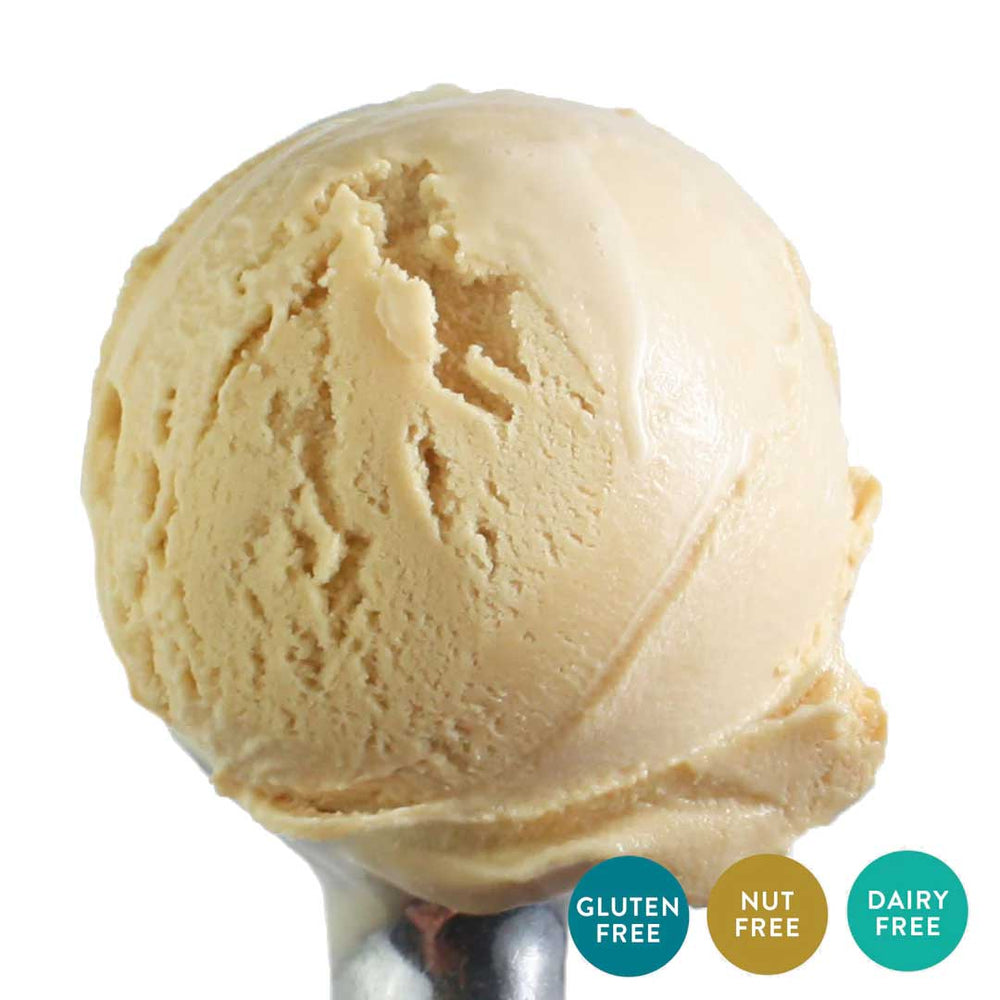 Caramel Latte Oat Milk Ice Cream | One Pint | Gluten, Dairy, & Nut-Free | Has Coffee and Salty Caramel | Pack of 4 | Shipping Included