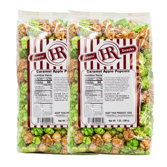 Caramel Apple Popcorn | 7 oz | Pack of 2 | HR Poppin' Snacks