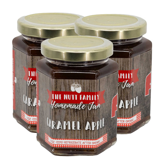 Caramel Apple Jam | Pack of 3 | 9 oz | Nutt Family Jams & Jellies