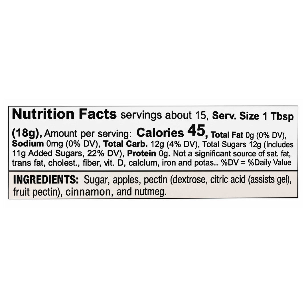 Nutrition facts label for a product with ingredients listed below.