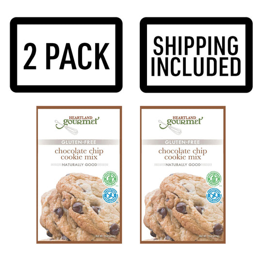 Gluten Free Chocolate Chip Cookie Mix | Makes Approximately 30 Cookies | Gluten Free Cookies | Easy to Bake | 2017 | Pack of 2 | Shipping Included