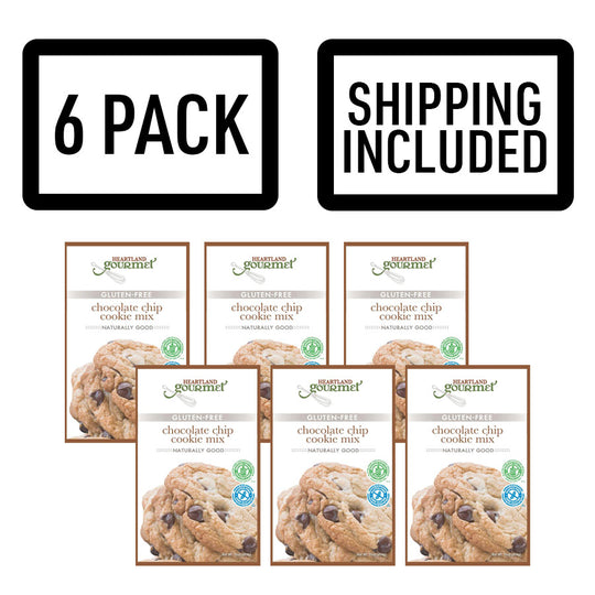 Gluten Free Chocolate Chip Cookie Mix | Makes Approximately 30 Cookies | Gluten Free Cookies | Easy to Bake | 2017 | Pack of 6 | Shipping Included