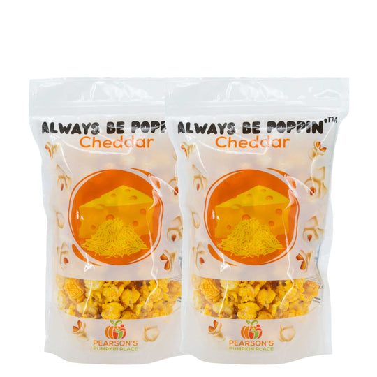 Cheddar Popcorn | 3.5 oz | Pack of 2 | Gluten Free | Pearson's Pumpkin Place