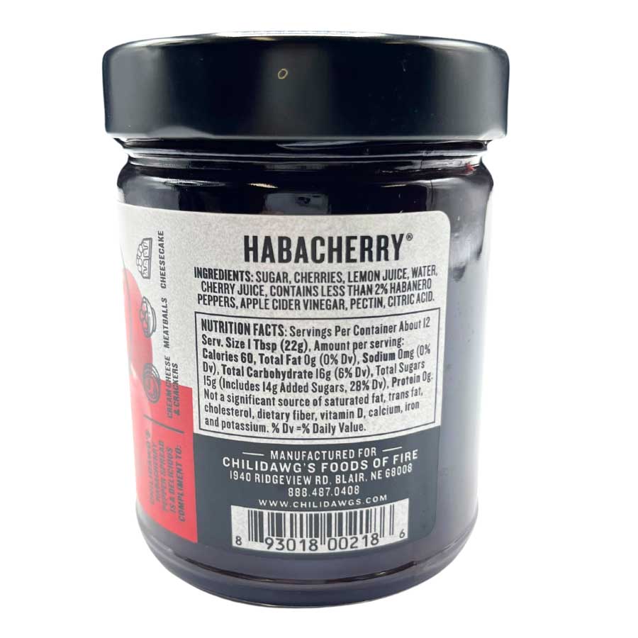 Habacherry Pepper Spread | Pack of 3 | 9 oz | Gluten Free | Chili Dawg's Foods of Fire