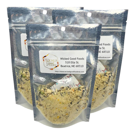 Freeze Dried Chicken & Wild Rice Soup | Pack of 3 | 2.75 oz | Wicked Good Foods