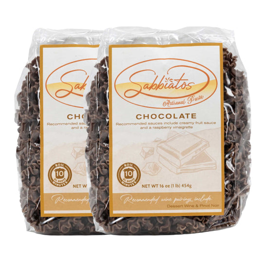 Chocolate Noodles | Gigli | 16 oz | Pack of 2 | Sabbiatos