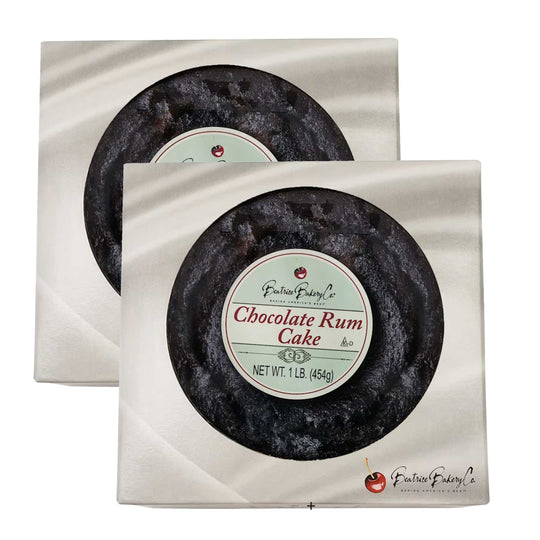 Premium Chocolate Rum Cake Ring | Pack of 2 | 1 lb | Beatrice Bakery