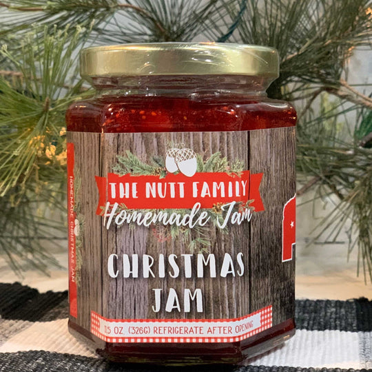 Christmas Strawberry, Cranberry & Lemon Jam | 9 oz | Nutt Family Jams & Jellies