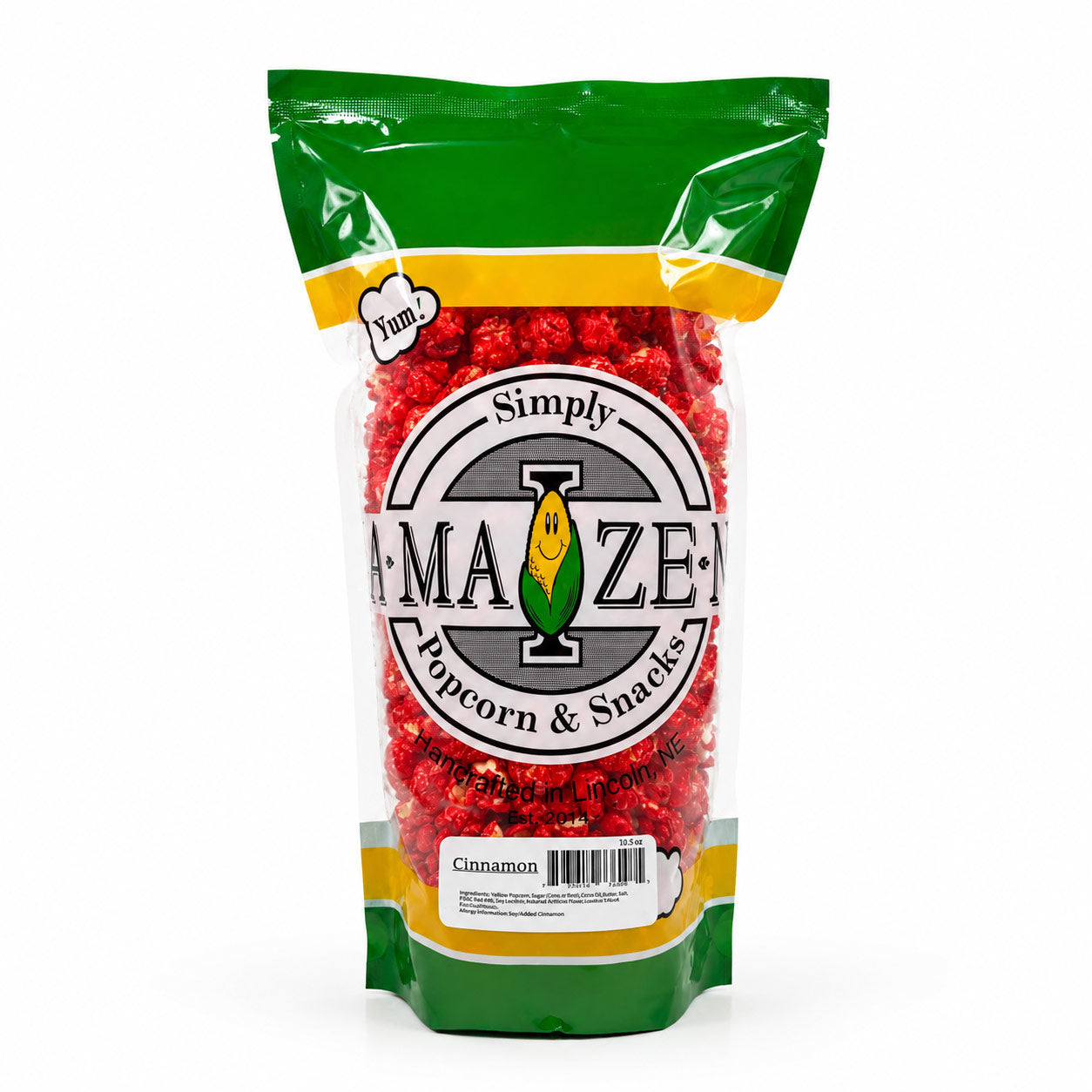 Simply Amaizen Cinnamon Popcorn in Stand Up Pouch