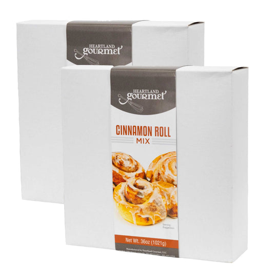 Cinnamon Roll Mix | Pack of 2 | 36 oz | Icing NOT Included | Heartland Gourmet