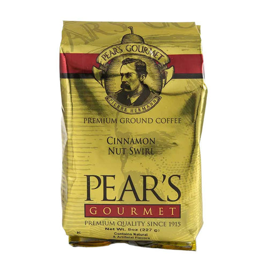 Pear's Cinnamon Nut Swirl Ground Coffee | Pack of 2 | 8 oz | Brenmar