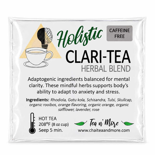 Clari-Tea | Single Serving | Caffeine Free | Tea N' More