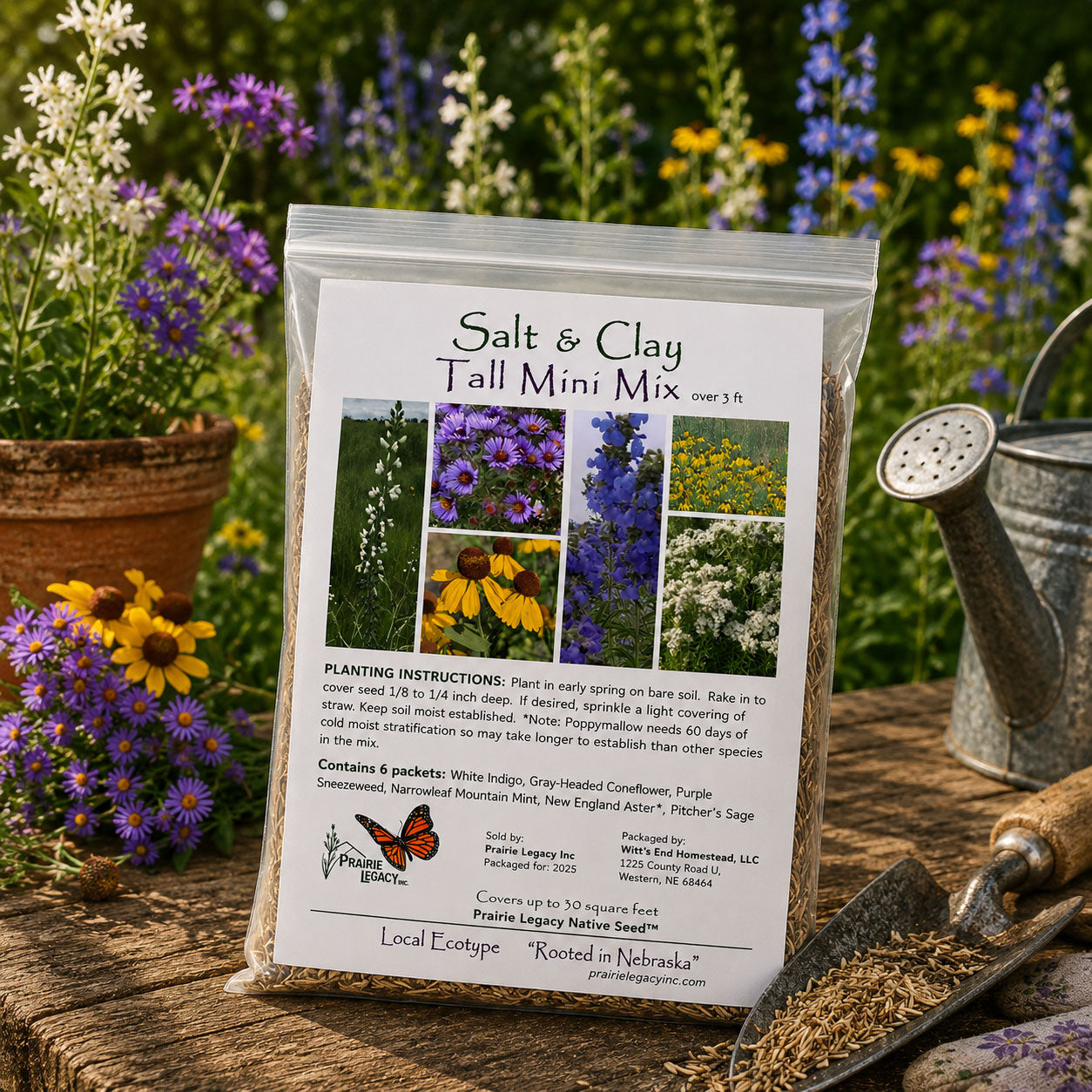 Mini Native Tall Salt & Clay Seed Mix | Prairie Legacy Inc