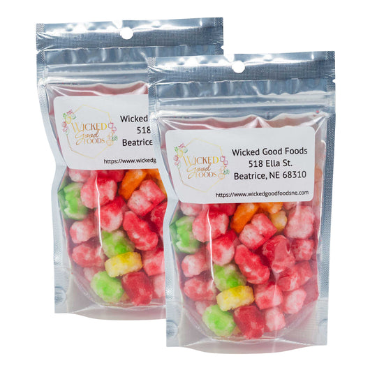 Freeze Dried Colorful Clouds | Pack of 2 | 2.5 oz | Wicked Good Foods