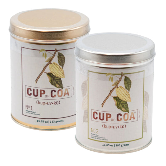 SPECIAL | Hot Chocolate Bundle | 13.65 oz Each | Classic & Mint | Cup of Coa