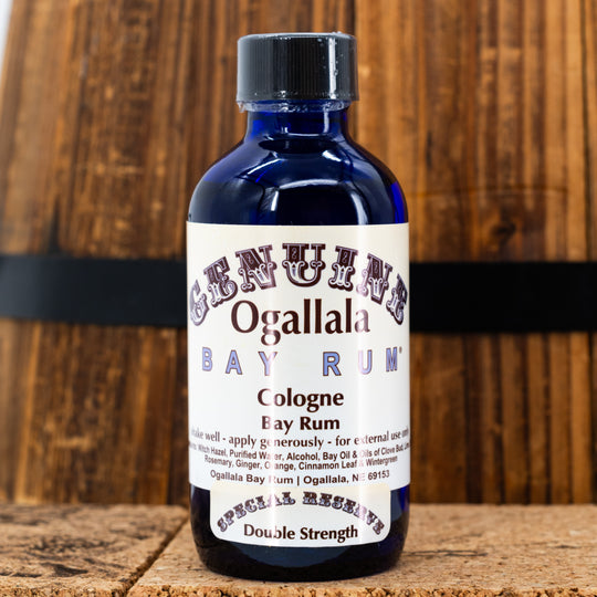 Double Strength Bay Rum Scented Aftershave | Multiple Sizes | Ogallala Bay Rum