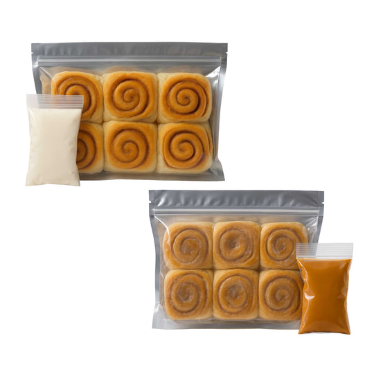 Precooked Cinnamon Rolls | Caramel and Frosted | 12 Rolls | Stacy Lynn's Baking Company