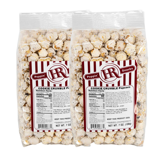 Cookie Crumble Popcorn | 7 oz | Pack of 2 | HR Poppin' Snacks