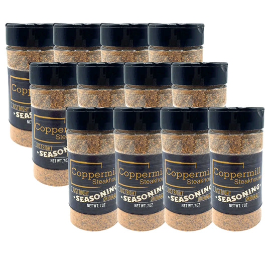 Coppermill Steakhouse "Just Right" Seasoning | Pack of 12 | 7 oz | Copperstone Foods