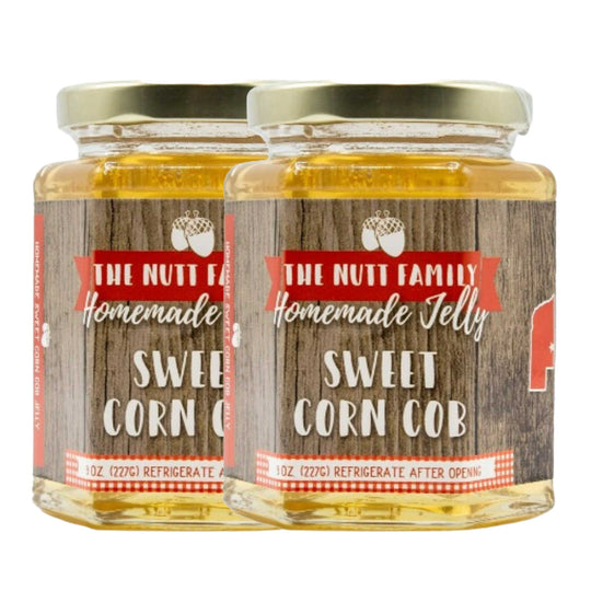 Sweet Corn Cob Jelly | Pack of 2 | 9 oz | Nutt Family Jams & Jellies