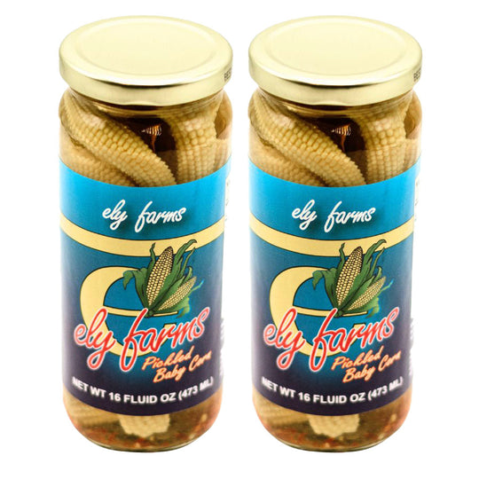 Pickled Baby Corn | 16 oz | Pack of 2 | Ely Farms